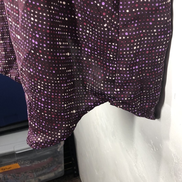French Connection purple polka dot sleeveless blouse size xs - Picture 5 of 10